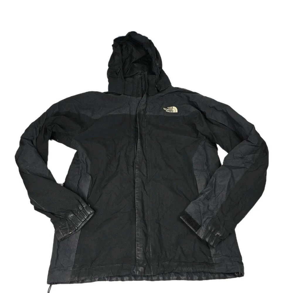 The North Face Mens Gore Tex Black Hooded Jacket Outdoor Adventure Size S P